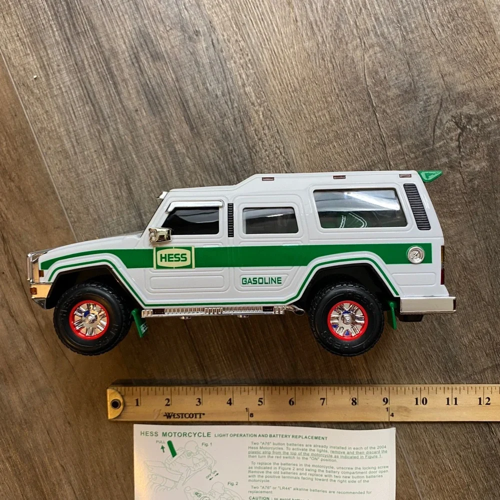 Hess 2004 40th Anniversary Sport Utility Vehicle and Motorcycles Toy Truck Set
